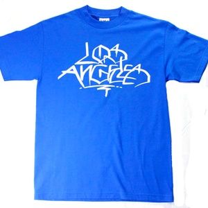 Panic 39 Los Angeles LA Tee Shirt in Royal Blue